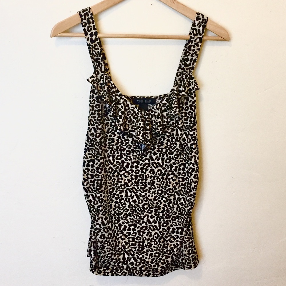 White House Black Market Cheetah Top